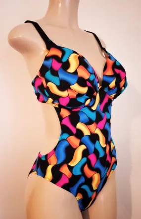Cutaway Underwire Monokini Push Up One Piece Swimsuit