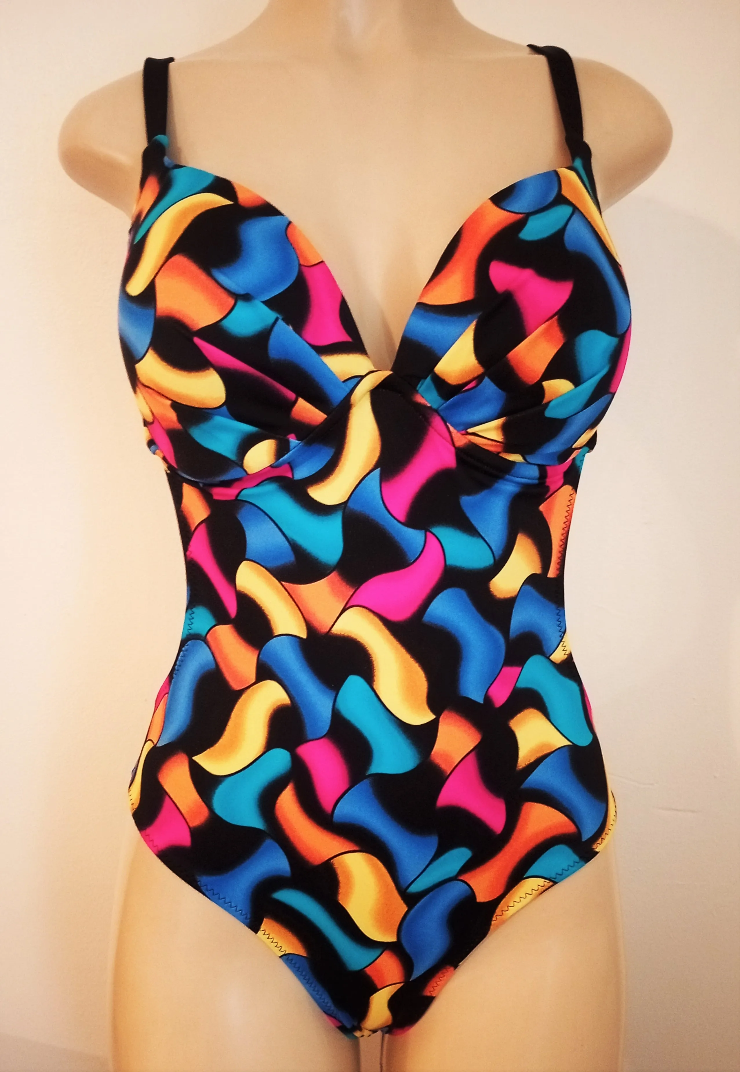 Cutaway Underwire Monokini Push Up One Piece Swimsuit