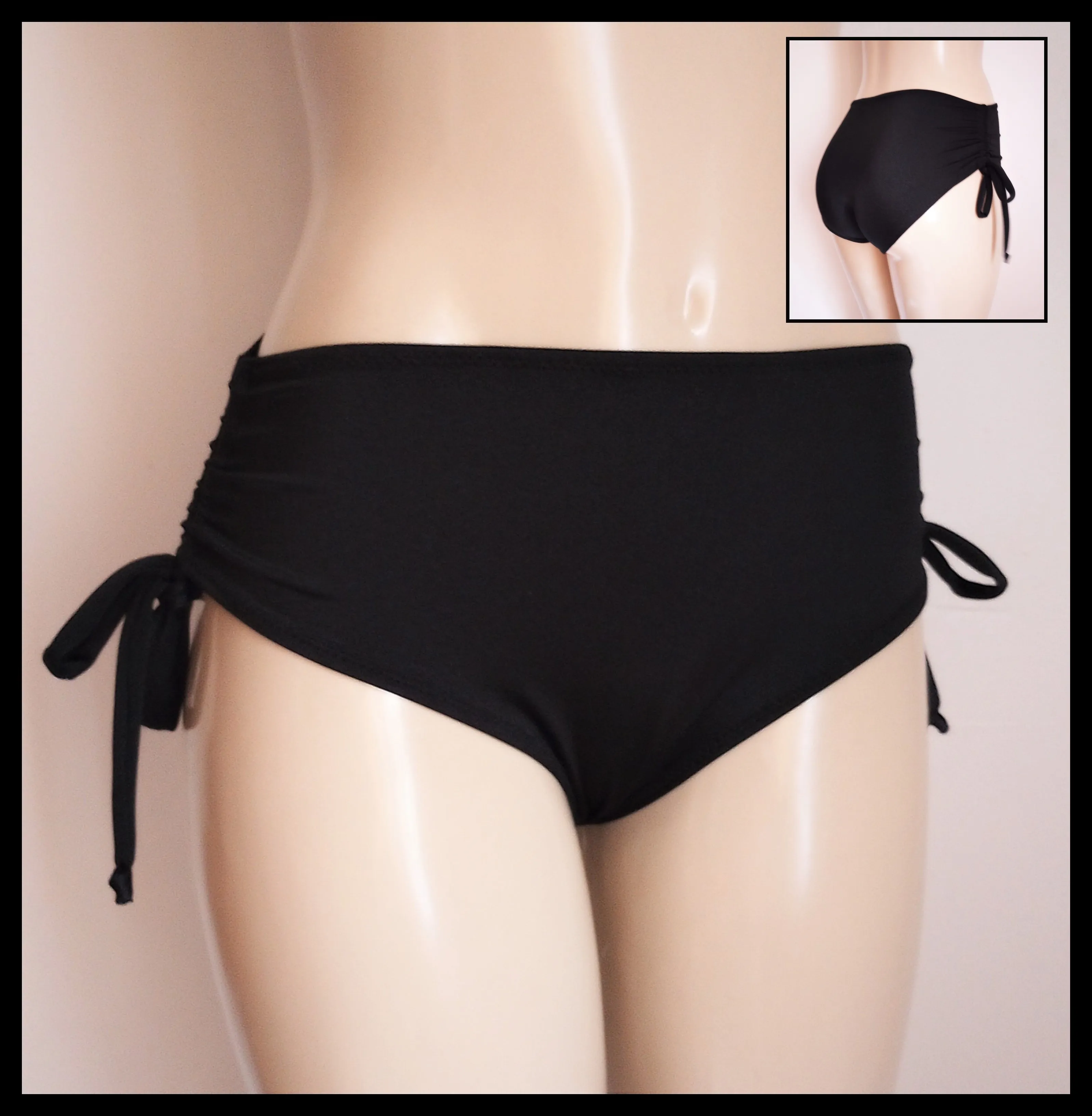 Drawstring Bikini Bottom With Adjustable Side Strings