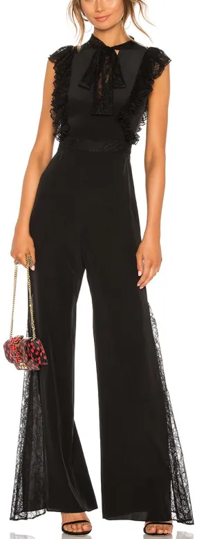 'Gislane' Tie Neck Jumpsuit