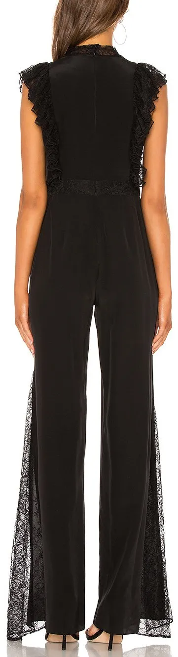 'Gislane' Tie Neck Jumpsuit