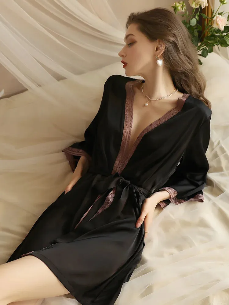 Ice silk nightgown