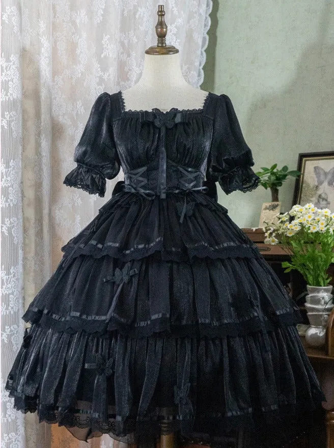 Lolita   Flower Dress Halter Neck Wedding Dress Light Suspender