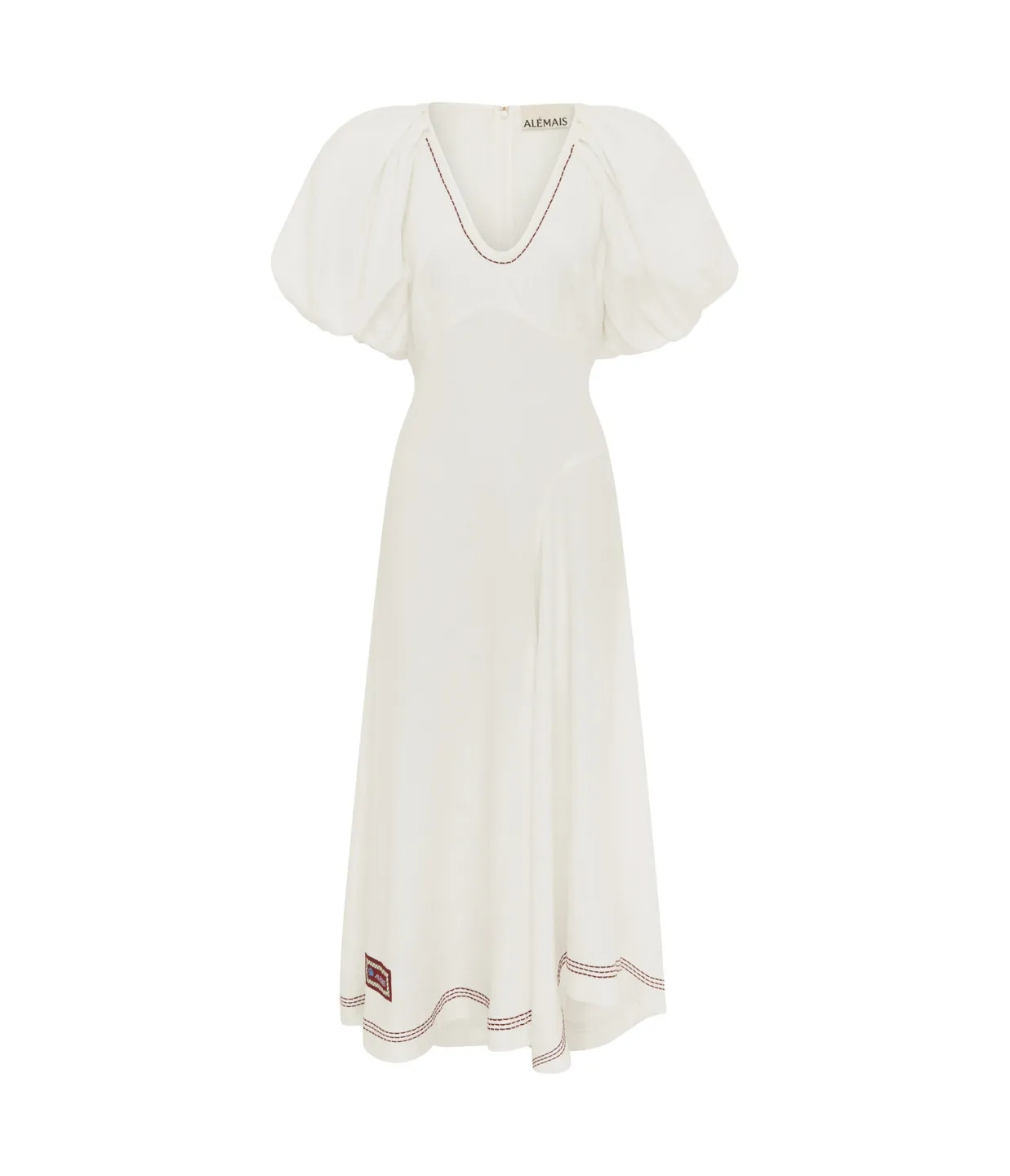 Magnolia Midi Dress in White