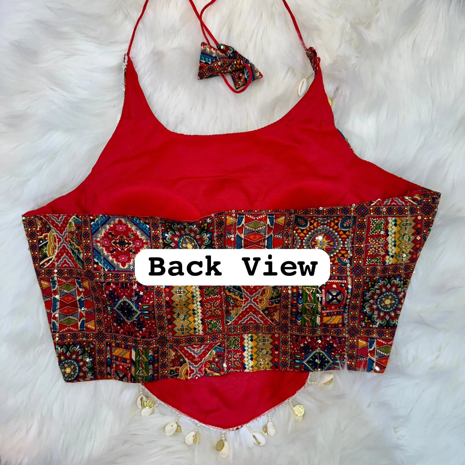Navratri Traditional Garba Spl. Halter Neck Blouse For Women's