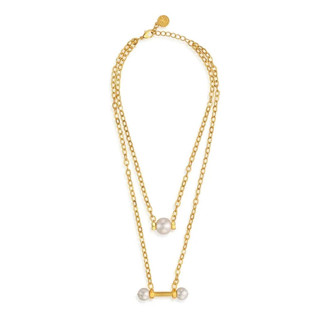 Patti Layered Pearl Necklace