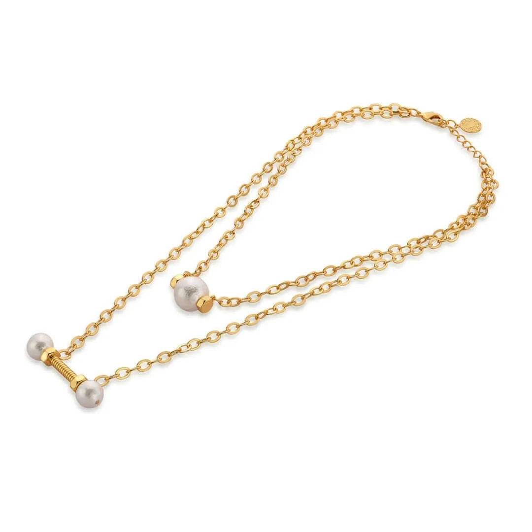 Patti Layered Pearl Necklace