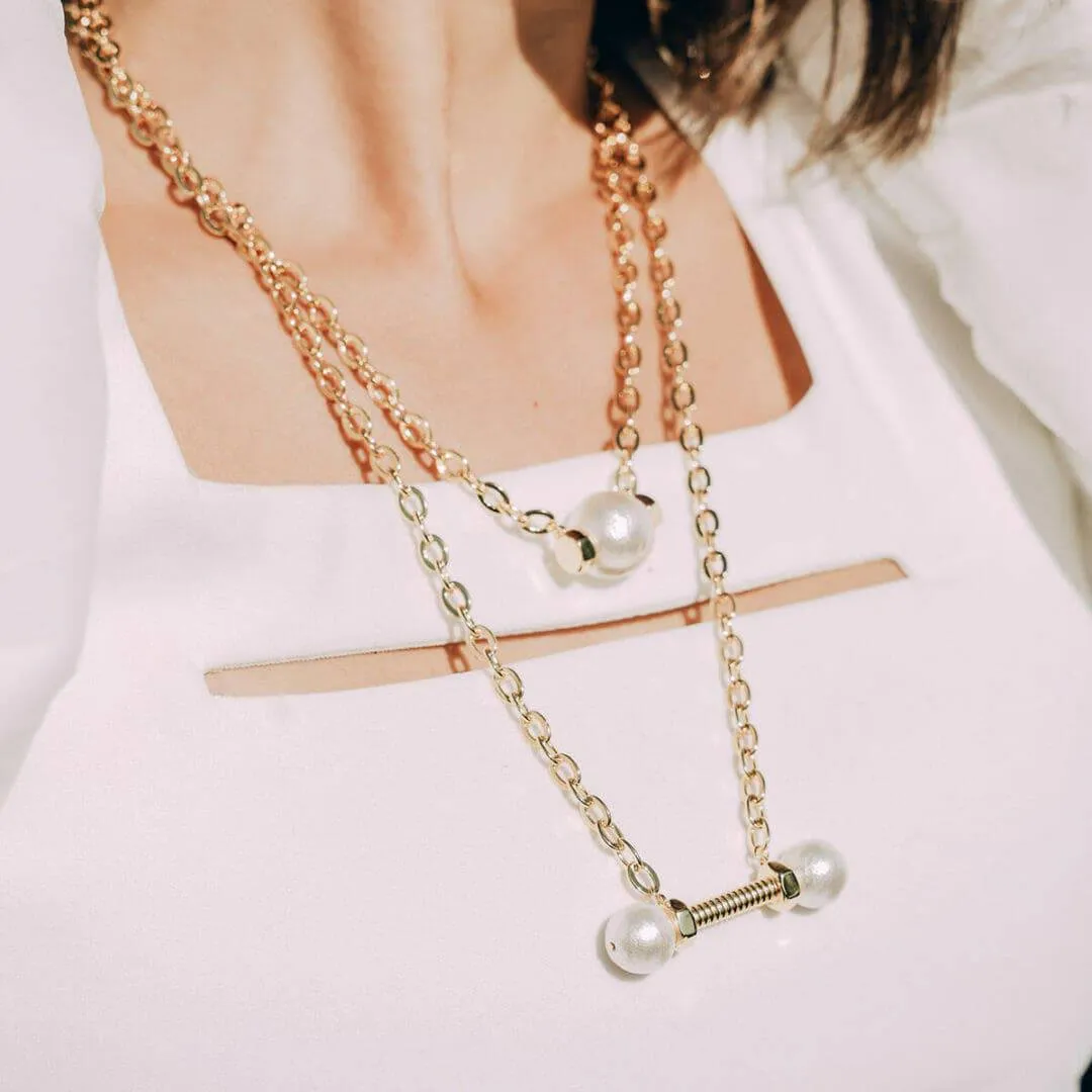 Patti Layered Pearl Necklace